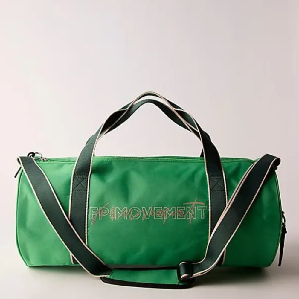 NWT Free People Good Sport Duffle Bag in Heritage Green - Picture 4 of 6
